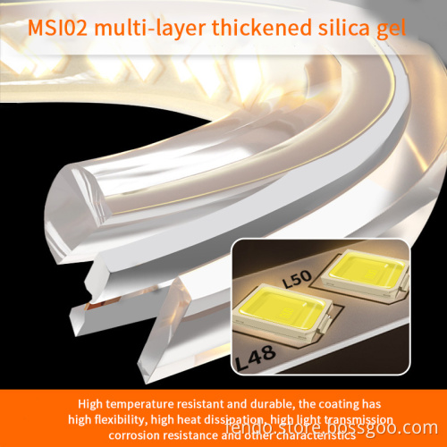 220V High Voltage IP65 Double Row LED Strip with 72/120 LEDs 5730 Chips